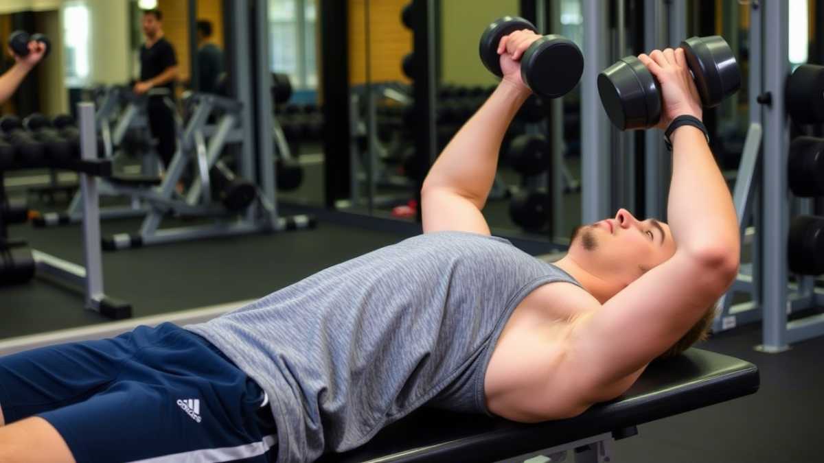 chest workout with dumbbells